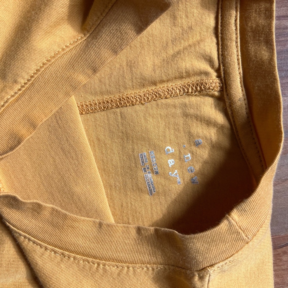 A New Day Mustard Tee - Picture 3 of 5